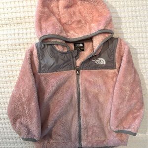 Baby girl 12-18m North Face pink fleece jacket